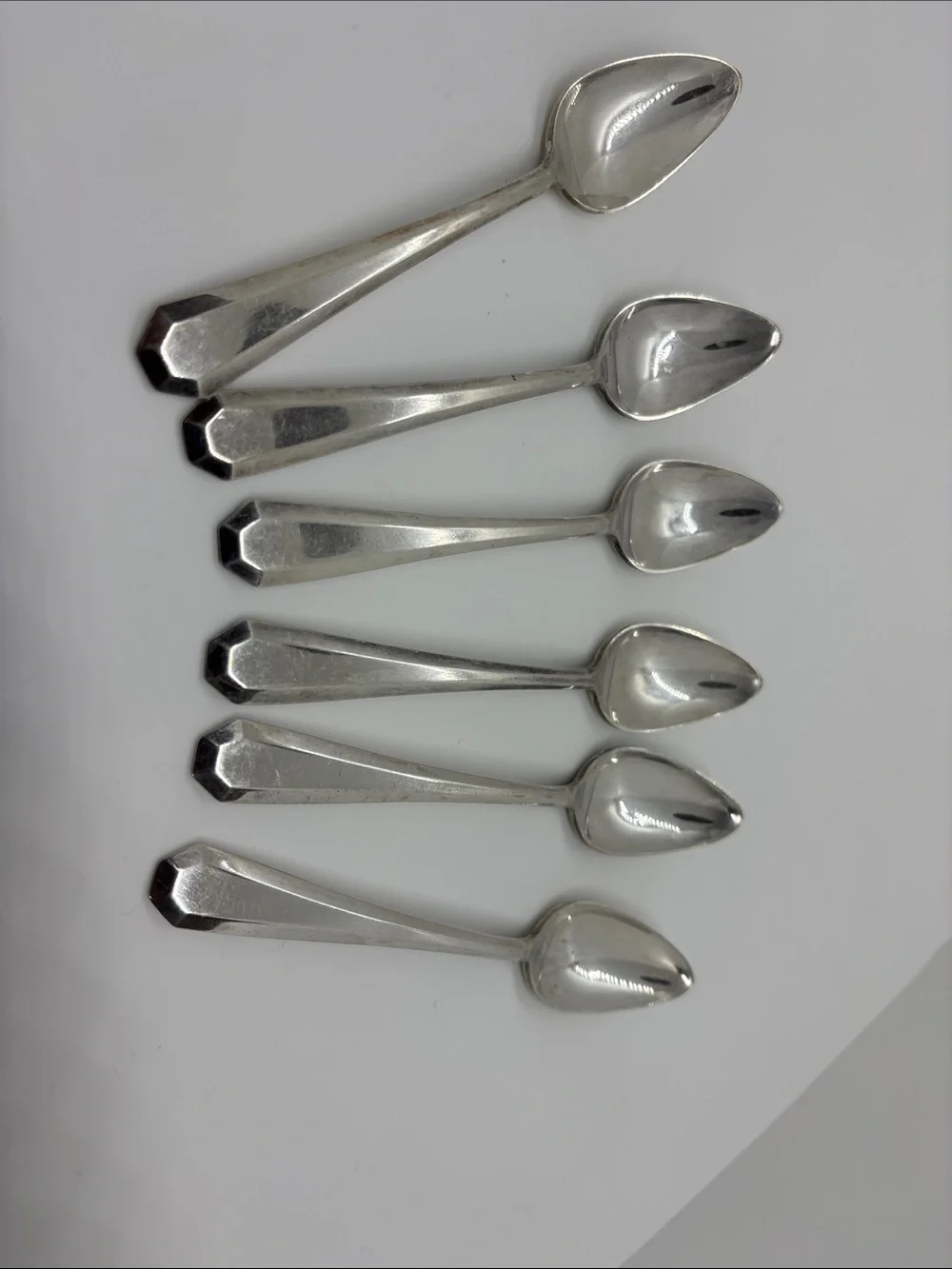 1920-30’s Wm Roger’s & Son Lincoln pattern AA Higher Quality set of 6 teaspoons